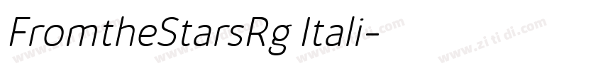 FromtheStarsRg Itali字体转换